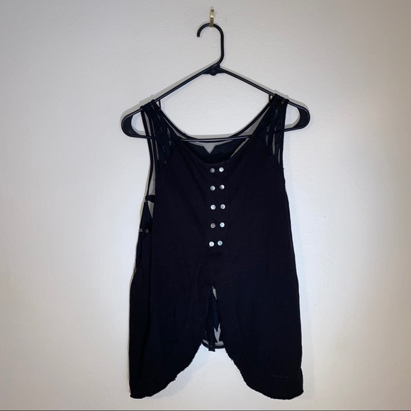 FREE PEOPLE black Ginger cutout tank - Picture 9 of 14
